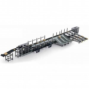[Hot Item] Customized Color Conveyor System Wooden Box Qr Code Recycling Sorting Line