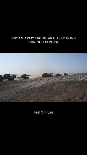 Indian Army Firing Artillery Guns During Exercise #india #indian #army #indianarmy