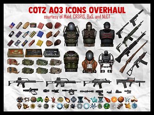 CoTZ Arsenal Overhaul 3 icons overhaul addon - DoctorX Call of The Zone mod for S.T.A.L.K.E.R.: Call of Pripyat