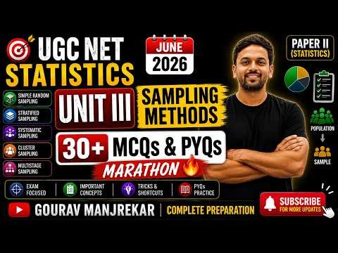 UGC NET Statistics | 30+ Most Expected Questions on Sampling Theory