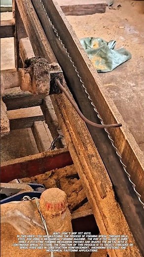 Steel Spiral Thread Forming Process | Industrial Rod Shaping Machine.