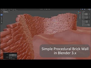 How to create a Procedural Brick Wall in Blender - Geometry Nodes