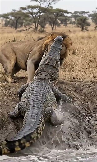 Croc vs Lion