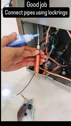 Easy way to connect copper pipes using lockring Sambung pipa dengan lockring✅ #fblifestyle #fyp | Irfan Bafadal