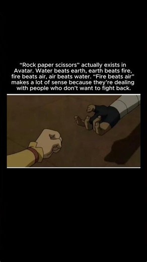 Rock paper scissors but it's elemental bending #avatar #shorts