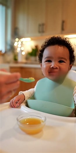 “Baby’s First Time Trying Applesauce 🍎 | Cutest Reaction Ever!”
