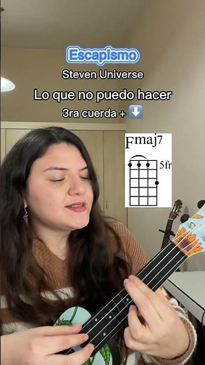 Escapismo de Steven Universe en el Ukelele (TUTORIAL FÁCIL) #shorts #stevenuniverse