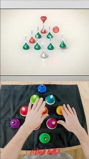 We Wish You a Merry Christmas: Hershey’s Kisses Christmas Commercial on Desk Bells.