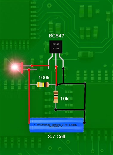 Simple Electronics Project: Cut Line Sensor Light Using BC547