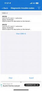 2001 Mercedes c320 p0170 p0173 CE