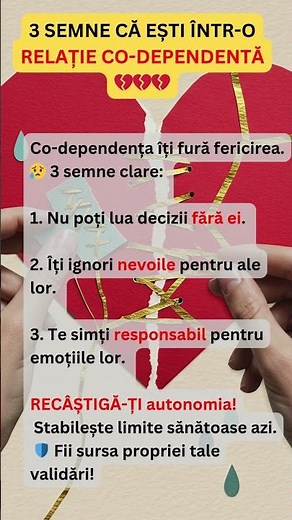 3 Semne Că Ești Într-o Relație Co-Dependentă 💔💔💔