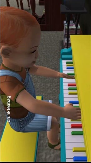 Baby Playing Piano #sims #sims2 #sims2gameplay #thesims4