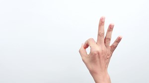 Download Hand making the gesture of ok for free