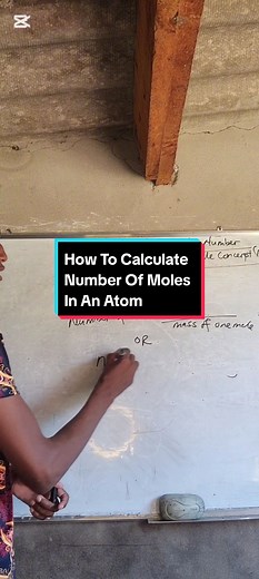 How to calculate the number of moles