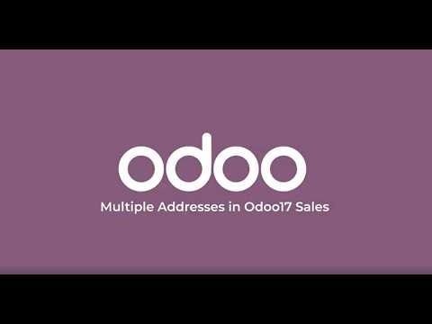 Address Management in Odoo17 Sales | Sales Module