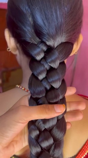 5 strand braid making #longhair #viral #reels #instagram | Raveena Ahirwal