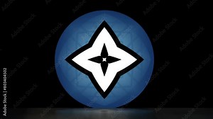 Waving Circle Logo, Galaxy Logo, Wave Logo, Logo Animation Videos Stock Video