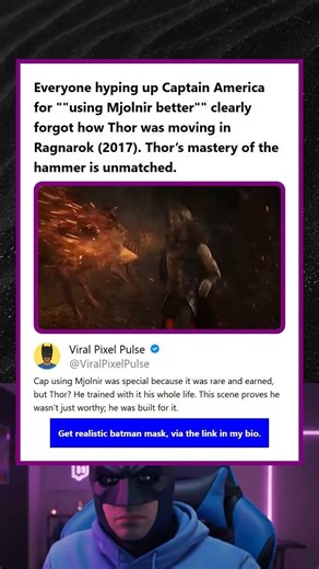 Everyone hyping up Captain America for using Mjolnir better clearly forgot how Thor was moving in Ra