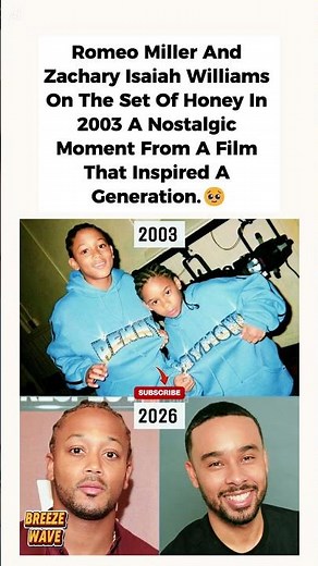 Romeo Miller & Zachary Isaiah Williams on the Set of Honey (2003)🥹#shorts #RomeoMiller