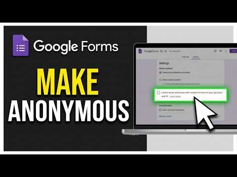 How to Make Google Forms Anonymous 2026 (Step by Step)