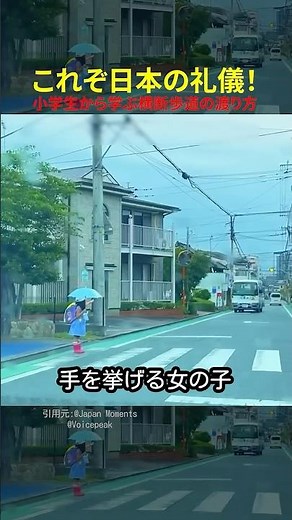 これぞ日本の礼儀 小学生から学ぶ横断歩道の渡り方