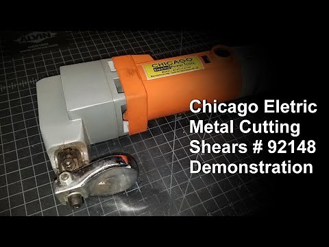 Chicago Electric Metal Cutting Shears # 92148 Demonstration