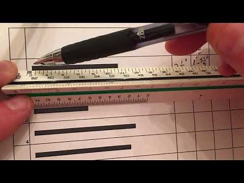 How to read an architectural scale where 3/32" = 1'