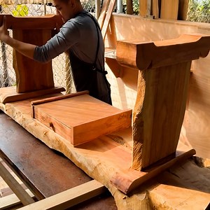 Design A Stunning Avant Garde Coffee Table From Large Planks Of Wood | WT HD Woodworking