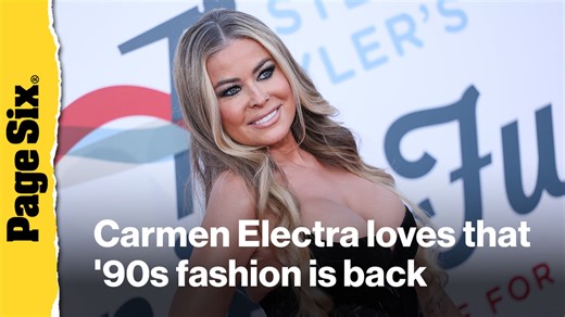 Carmen Electra loves that '90s fashion is back