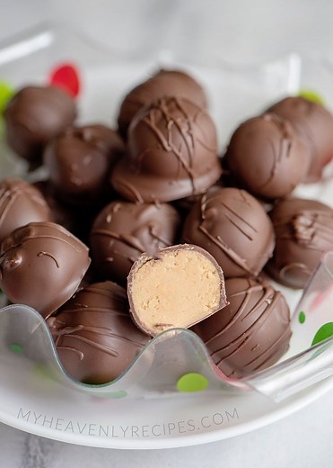 4 Ingredient Peanut Butter Balls Recipe - My Heavenly Recipes