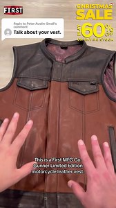 Winter riders, listen up! Ditch the fake stuff and upgrade to real leather - flexible, protective, and built for the cold. Limited time offer: 60% OFF Free Shipping over $99. Treat yourself this Christmas! Shop Now → | First Manufacturing Co.