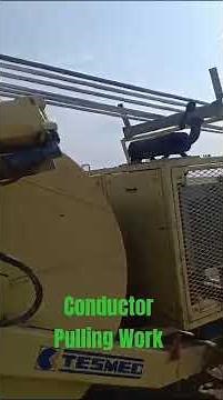 #Transmission Line Conductor Pulling | Live Stringing Operation