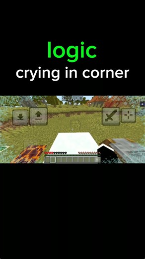 logic crying in corner #minecraft #shorts #caketraining #sehar