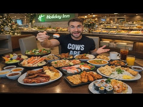I ATE EVERYTHING AT A HOLIDAY INN BUFFET & IT WAS SURPRISING | Joel Hansen