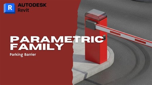 Parametric Parking Barrier Revit Family | Step-by-Step Modeling Tutorial | Ibrahim Bader
