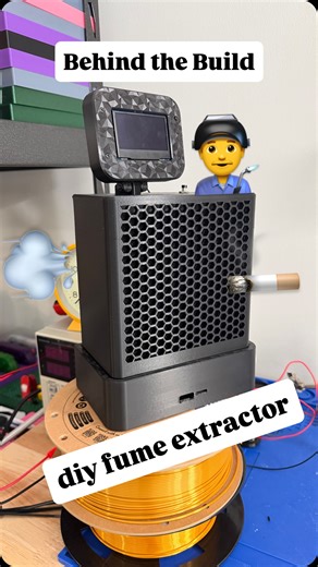 🔥 Bringing this smart fume extractor to life. After so many late nights and version 18 of the code, it’s nice seeing all the parts finally click together. 🛠️ This time-lapse is the whole build smashed into a few seconds—pressing heat inserts, routing cables, tightening screws, and trying not to burn myself. The PM2.5 sensor, Arduino, fan, and buttons all finally get a real home. 💨 Swapping in the Be Quiet Silent Wings Pro 4 fan made this feel like a legit product instead of a school project. 