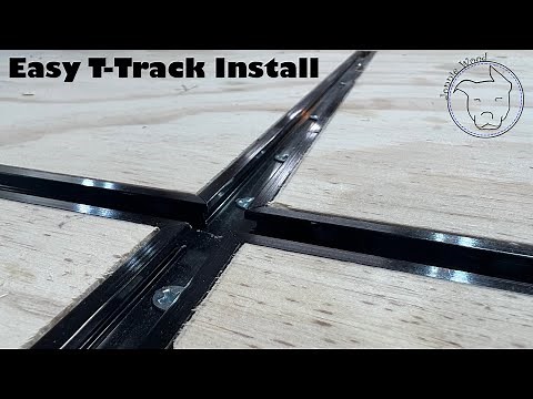 T-track install in my workbench