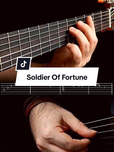Deep Purple - Soilder Of Fortune with tab #guitartok #guitartutorial #violao #guitarra #guitar