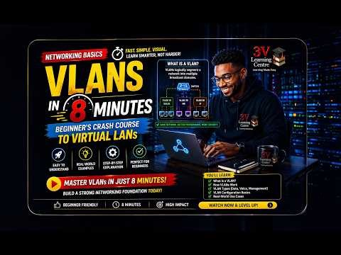 VLANs in 8 Minutes | Beginner’s Crash Course to Virtual LANs