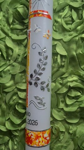 Baptismal Candle/ Communion Candle, Size 400 Mm/40 Mm - Etsy UK