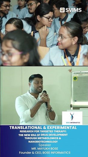 Title: The New Era of Drug Development | Mr. Mayukh Bose at SVIMS