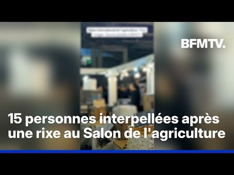 Une rixe a éclaté entre des exposants et des visiteurs au Salon de l'agriculture