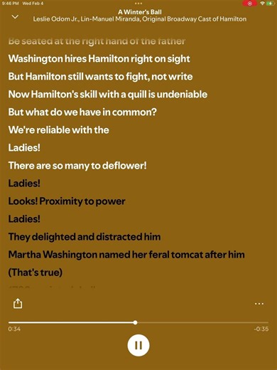 A winter’s ball/from the original cast of Hamilton musical including Lin-Manuel Miranda ￼￼