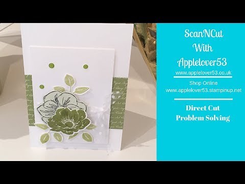 ScanNCut - Scan To Direct Cut Problem Solving