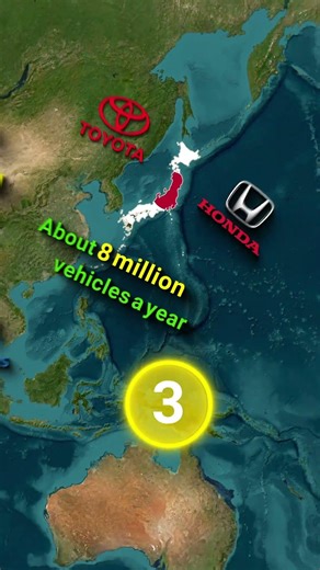 5 Countries That Build the World’s Cars | A Map of Industrial Power #facts