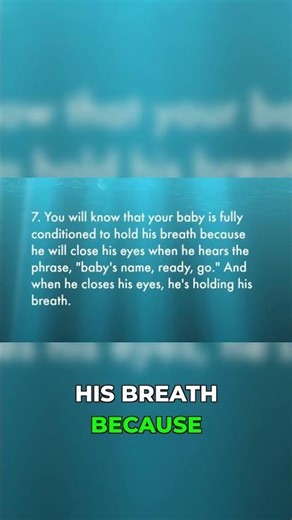 Baby's amazing breath holding ability #babyswimming #parenting