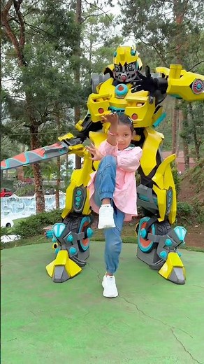 Lala berantem sama robot #robot #lucu #shorts