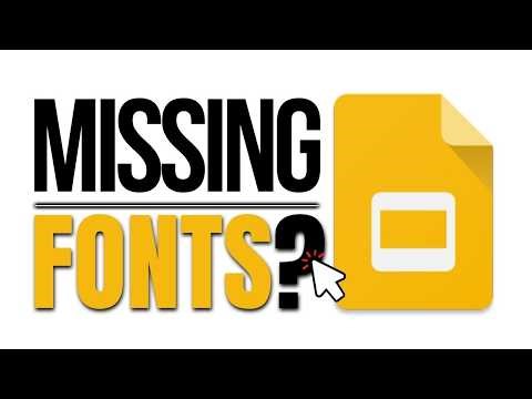 Missing Fonts in Google Slides? (Here’s the Fix!)