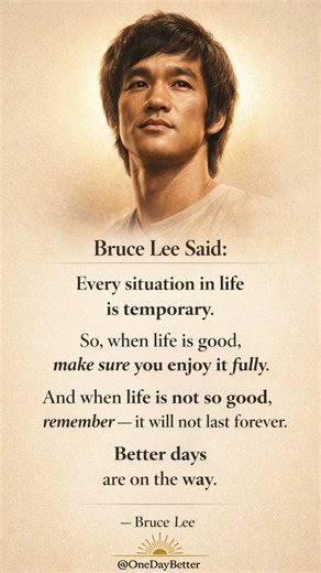 Every Situation Is Temporary — Bruce Lee’s Wisdom #motivation #quotes #BruceLee #lifelessons #shorts