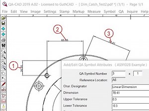Create FAI report from text selectable type PDF by QA CAD 2019